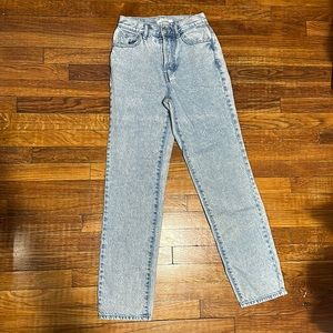 Size 24 Pacsun light wash dad jean.